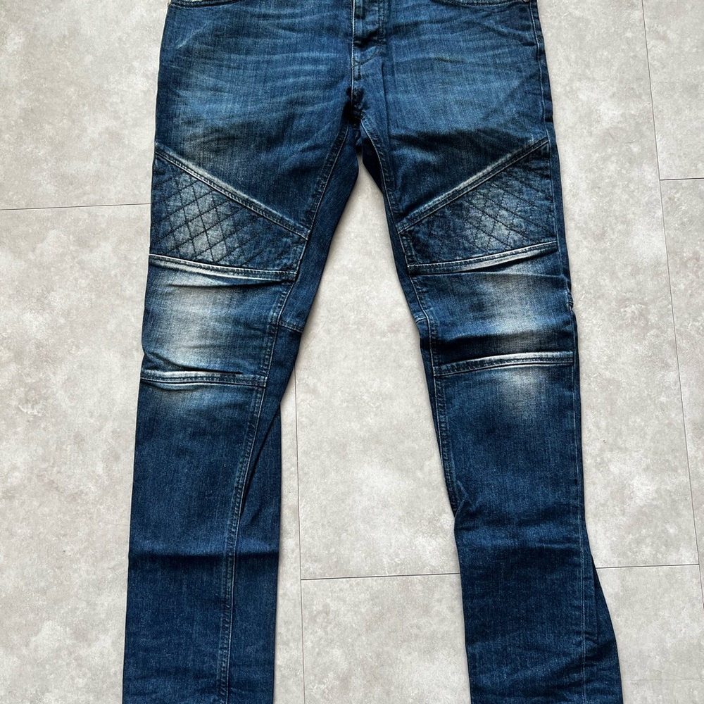 Just Cavalli Blue Slim Jeans with Quilted Panels
